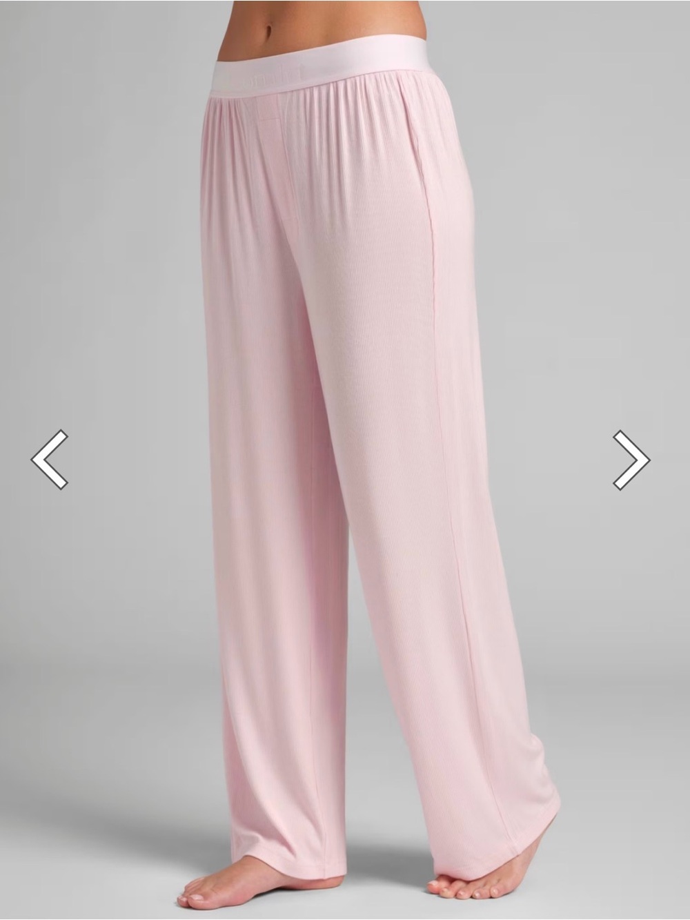 Women's Soft Wide-Leg Lounge Pants - Light Pink